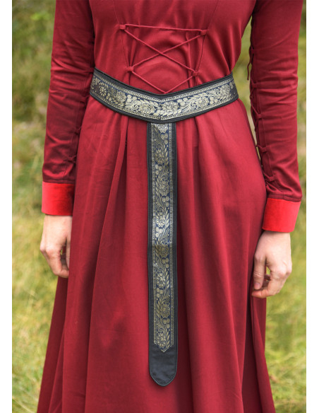 Cintura medieval decorata a Y, colore...