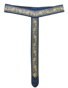 Cintura medieval decorata a Y, colore blu