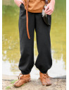 Pantaloni medievali per bambini modello Thore, colore nero