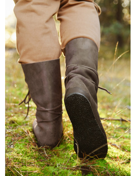 Stivali vichinghi Oseberg con lacci,...