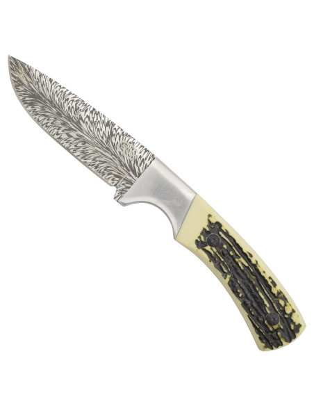 Coltello avventura, manico in corno e...