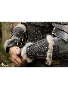 Bracciali Vikinghi Baldur con pelle di coniglio