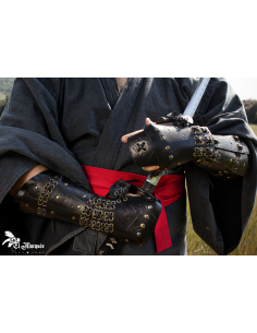 Brazaletti samurai Bushi con guanti 2