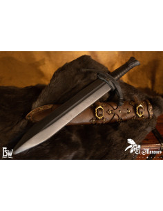Daga medievale da soldato con fodero per LARP 2