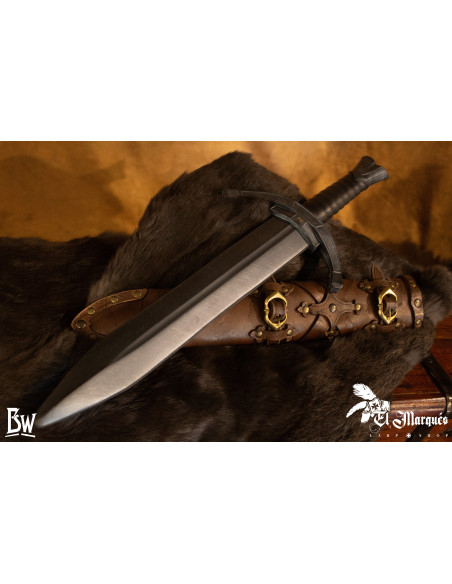 Daga medievale da soldato con fodero...