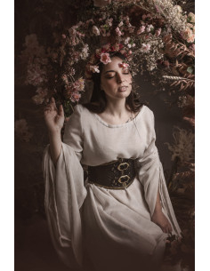 Cintura Corsetto donna Nobile con broccati - Nero