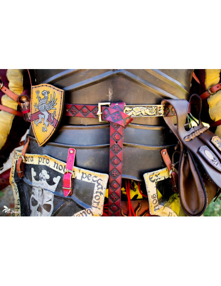 Cintura teschi-croci fantasia in...