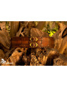 Cintura tattica medieval doppia in pelle - Marrone