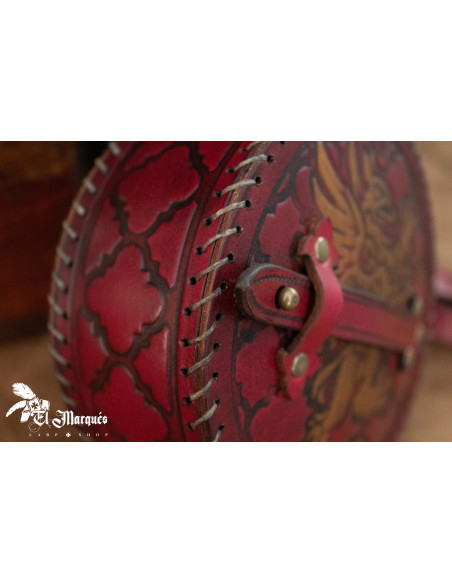 Cantimplora Explorer medieval in pelle