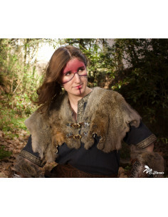 Cappa da guerriero vichingo Freyja in coniglio