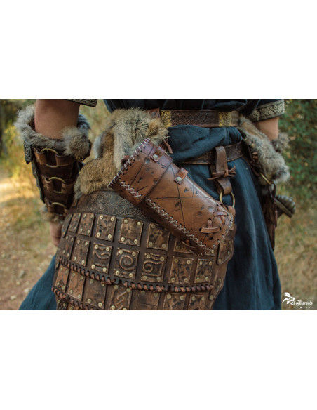 Porta lattine medievale invecchiato