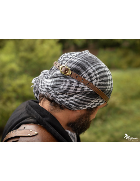 Patcher Pirata in pelle marrone