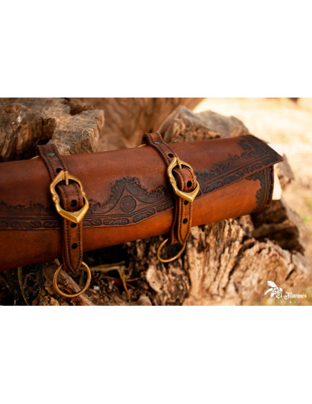 Porta-pergamena per cintura in pelle...