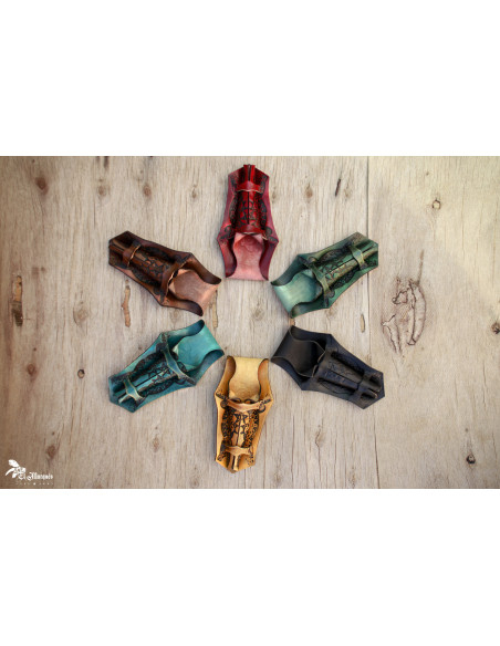 Porta bacchette magiche in pelle per...