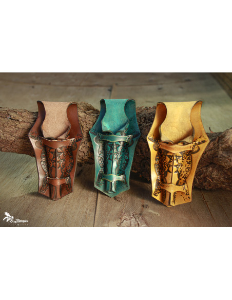 Porta bacchette magiche in pelle per...