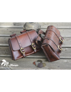 Borsa Medieval Adventurer in pelle, vari finiture 2