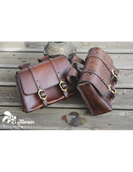 Borsa Medieval Adventurer in pelle,...