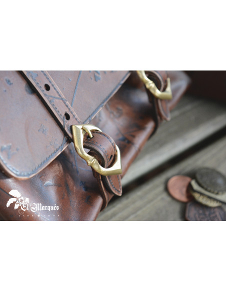 Borsa Medieval Adventurer in pelle,...