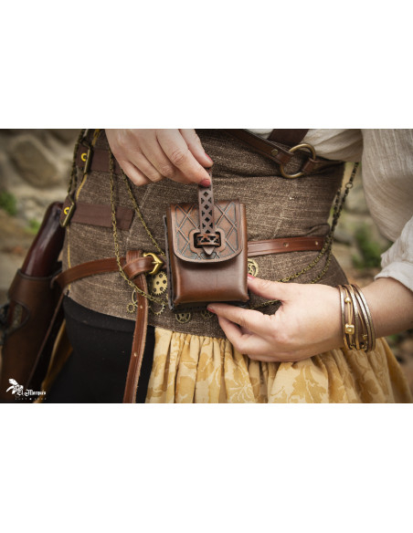 Borsa Tabaquera per cintura in vera...