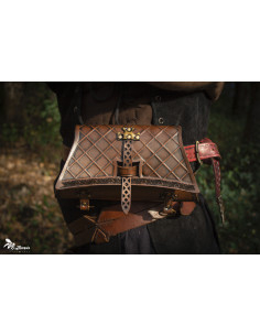 Borsa Soldato Medieval in pelle autentica 2