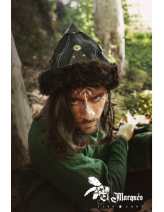 Sombrero Vichingo di pecora e cuoio