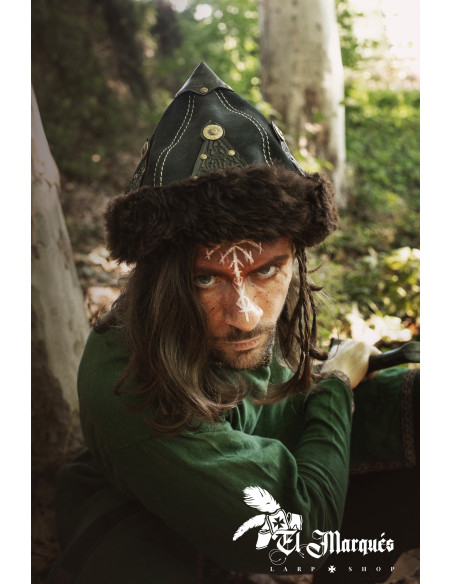 Sombrero Vichingo di pecora e cuoio