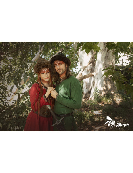 Sombrero Vichingo di pecora e cuoio