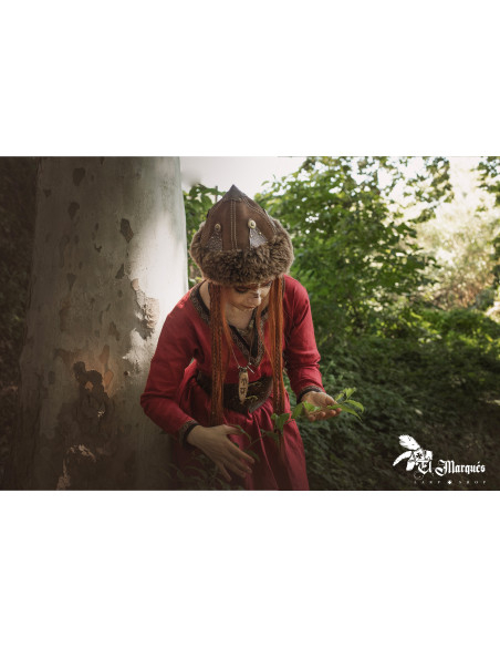 Sombrero Vichingo di pecora e cuoio