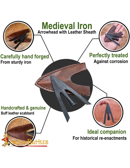 Punta di freccia medievale, coda di...