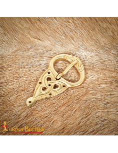 Fibbia di cintura vichinga con nodi celtici