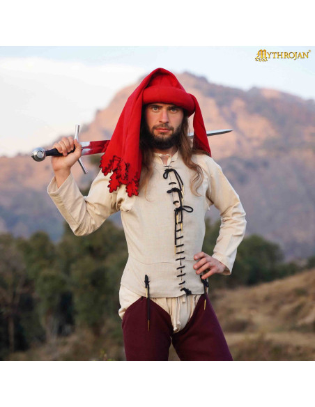 Camicia medieval senza maniche in...