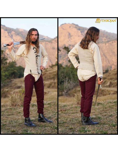 Camicia medieval senza maniche in...