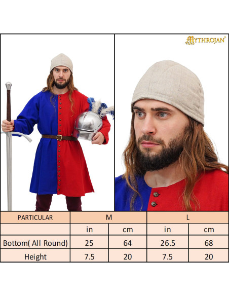 Crespina imbottita per elmi medievali...