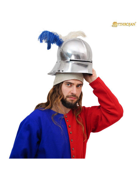 Crespina imbottita per elmi medievali...