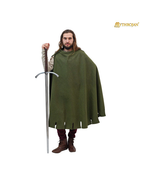 Cappa medievale in lana Bocksten Man....
