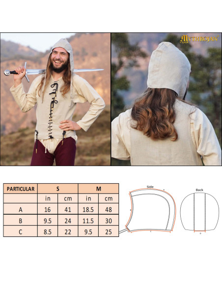 Crespina medieval in lino, colore...