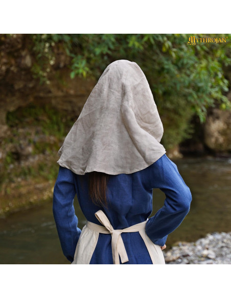 Velo medieval donzella illuminata in...