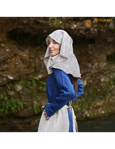 Velo medieval donzella illuminata in...