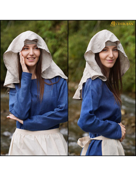 Velo medieval del Peregrino in lino -...