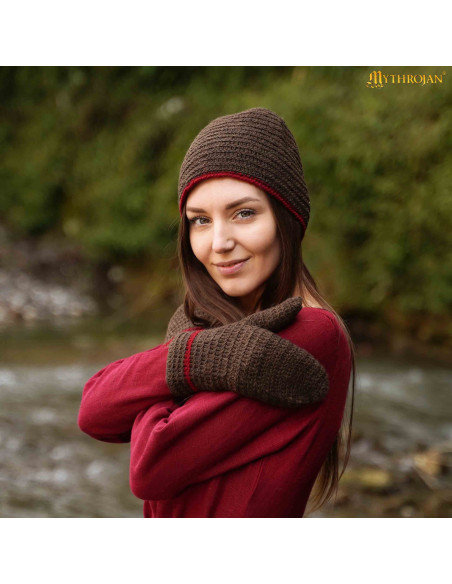 Guanti vichinghi e medievali in lana