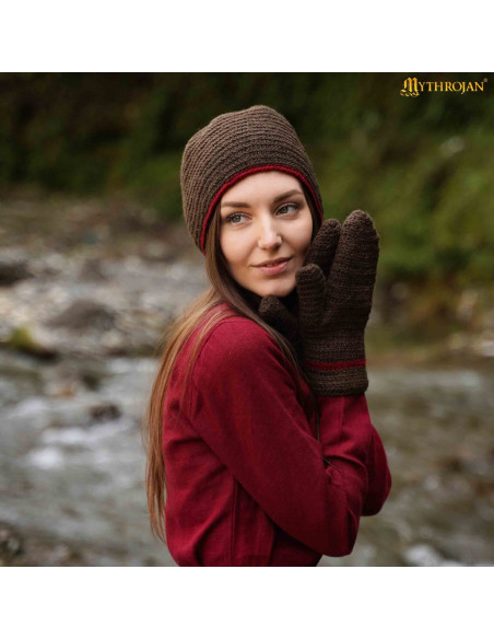 Guanti vichinghi e medievali in lana