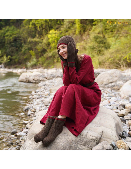 Guanti vichinghi e medievali in lana