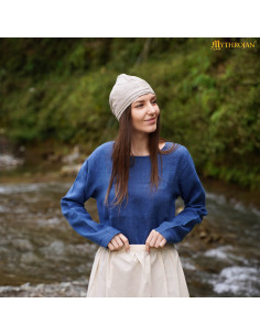 Panno medievale di Santa Brigida in lino 2