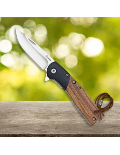 Coltello Albainox, legno zebra nera (16,20 cm.)
