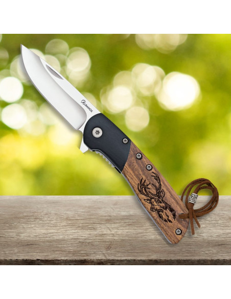 Coltello Ciervo Albainox, legno zebra...