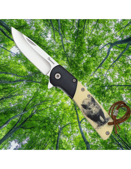 Coltello Jabalì Albainox, legno nero...