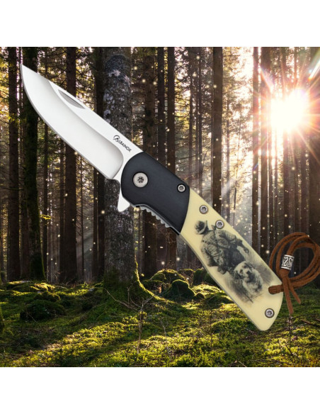 Coltello Cazadores Albainox, legno...