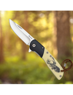 Coltello Ciervo Albainox, legno nero ABS (16,20 cm.)