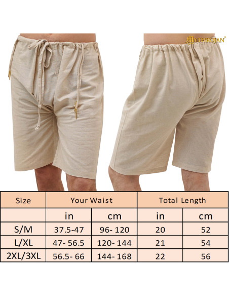 Calzoni medievali Thorin in Cotone-Lino