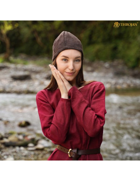 Cappello Viking Birka in lana marrone